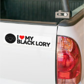 ICH LIEBE MEIN SCHWARZ LORY AUTOAUFKLEBER (Auf Lkw)