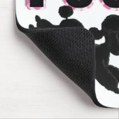 Ich Liebe mein schwarzes Poodle Mousepad (Ecke)