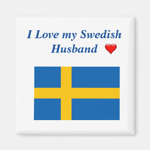 Ich Liebe mein schwedisches Ehemann Magnet
