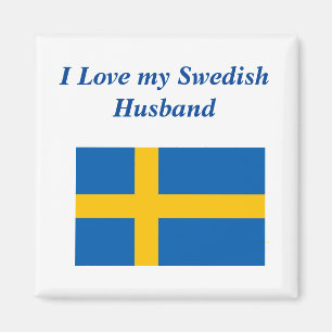 Ich Liebe mein schwedisches Husband Magnet