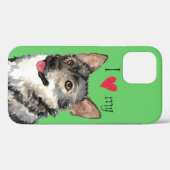 Ich Liebe mein schwedisches Vallhund Case-Mate iPhone Hülle (Rückseite (Horizontal))