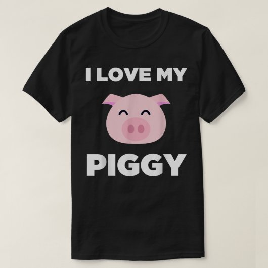 Ich Liebe mein Schweine Funny Pig Lover Niedlich  T-Shirt (Design vorne)