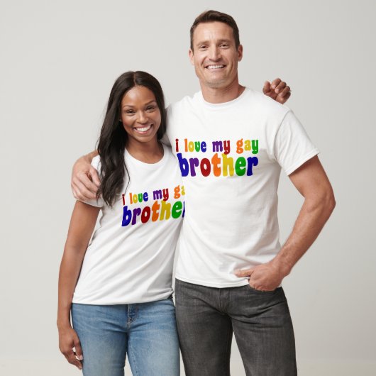 Ich Liebe mein Schwulen Bruder T-Shirt (Unisex)