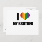 Ich Liebe mein Schwulenbruder Postkarte (Vorne/Hinten)