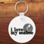 Ich Liebe mein Seebad mit dem Seabee-Logo Schlüsselanhänger (Vorderseite)