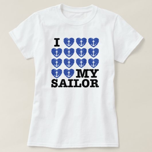 Ich Liebe mein Seemann T-Shirt (Design vorne)