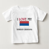 Ich Liebe mein serbisches Oma Baby T-shirt (Vorderseite)
