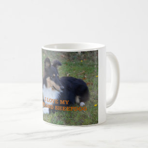 Ich Liebe mein Shetland Sheepdog Black Tri Kaffeetasse