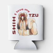 Ich Liebe mein Shih Tzu Dosenkühler (Rückseite)