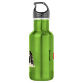 Ich Liebe mein Shih Tzu Edelstahlflasche (Rückseite)