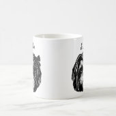 Ich Liebe Mein Shih Tzu Hund mit Bogen Original Ar Kaffeetasse (Mittel)