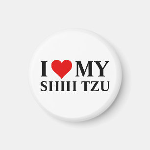 Ich Liebe mein Shih Tzu Magnet
