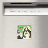 Ich Liebe mein Shih Tzu Magnet (In Situ (Geschirrspüler))