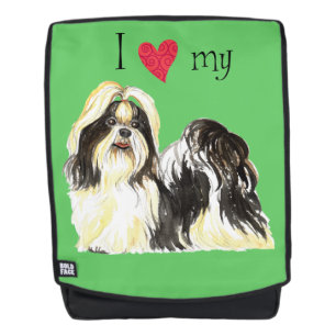 Ich Liebe mein Shih Tzu Rucksack