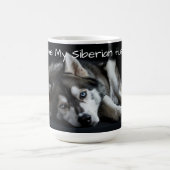 Ich Liebe mein sibirischer Husky Kaffeetasse (Mittel)