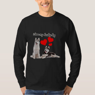 Ich Liebe mein sibirischer Husky T-Shirt