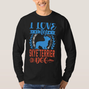Ich Liebe mein Skye Terrier Hund Lover T-Shirt