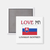 Ich Liebe mein slowakischer Freund Magnet (Vorderseite/Rückseite)
