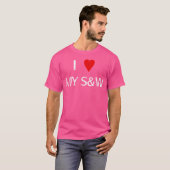 Ich Liebe mein Smith und Wesson Funny Humour Gun 2 T-Shirt (Vorne ganz)