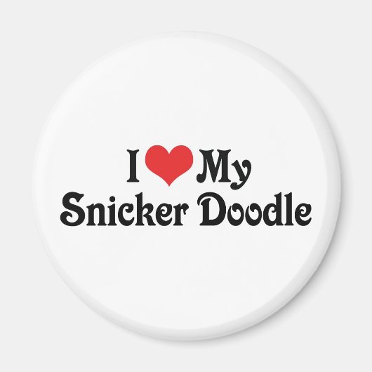 Ich Liebe mein Snicker Doodle Magnet (Vorne)