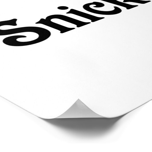 Ich Liebe mein Snicker Doodle Poster (Ecke)