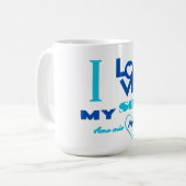 Ich Liebe Mein Sohn / Amo mio figlio zweisprachig Kaffeetasse (Vorderseite Links)