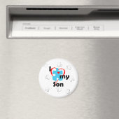 Ich Liebe mein Sohn - Autismus Magnet (In Situ (Geschirrspüler))