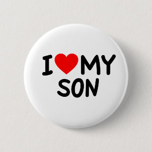 Ich Liebe mein Sohn Button