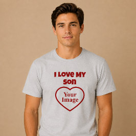 Ich Liebe mein Sohn Foto Tri-Blend Shirt