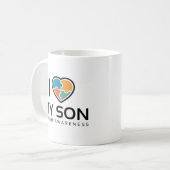 Ich Liebe mein Sohn Kaffeetasse (Vorderseite Links)