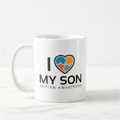 Ich Liebe mein Sohn Kaffeetasse (Links)