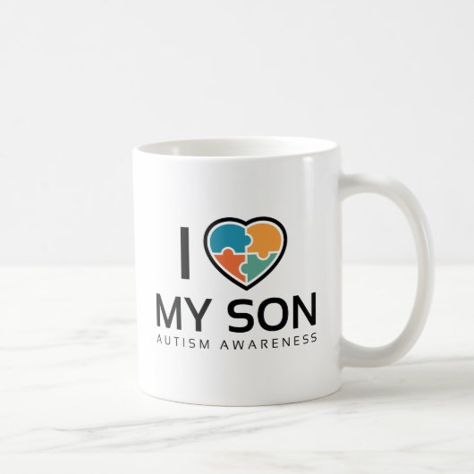 Ich Liebe mein Sohn Kaffeetasse (Rechts)