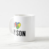 Ich Liebe mein Sohn Kaffeetasse (Vorderseite Links)