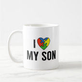 Ich Liebe mein Sohn Kaffeetasse (Links)