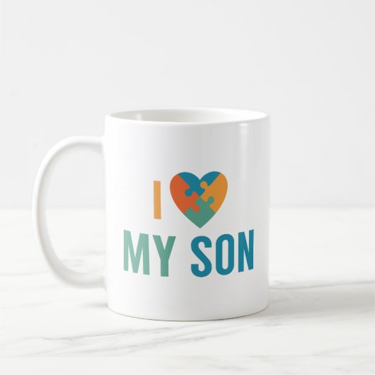 Ich Liebe mein Sohn Kaffeetasse (Links)