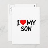Ich Liebe mein Sohn Postkarte (Vorne/Hinten)