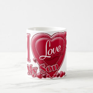 Ich Liebe Mein Sohn rot - Herz Kaffeetasse
