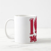 Ich Liebe Mein Sohn rot - Herz Kaffeetasse (Links)