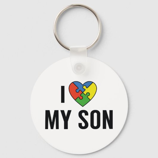 Ich Liebe mein Sohn Schlüsselanhänger (Vorderseite)