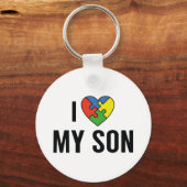 Ich Liebe mein Sohn Schlüsselanhänger (Vorderseite)