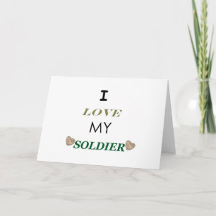 Ich Liebe mein Soldat 2 Feiertagskarte