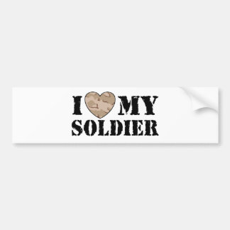 Ich Liebe mein Soldat Autoaufkleber