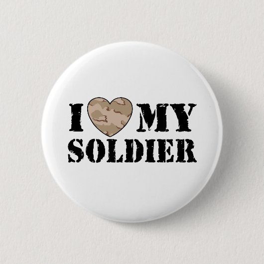 Ich Liebe mein Soldat Button (Vorderseite)