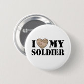 Ich Liebe mein Soldat Button (Vorne & Hinten)