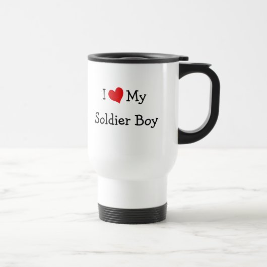 Ich Liebe mein Soldat Junge Reisebecher (Rechts)