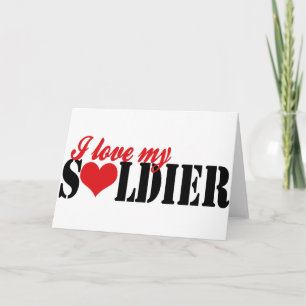 Ich Liebe mein Soldat Karte