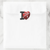 Ich Liebe mein Soldat Runder Aufkleber (Tasche)