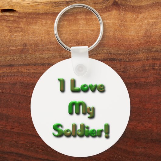 Ich Liebe mein Soldat Schlüsselanhänger (Vorderseite)
