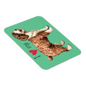 Ich Liebe mein spanischer Wasserhund Magnet (Rechte Seite)