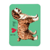 Ich Liebe mein spanischer Wasserhund Magnet (Vertikal)